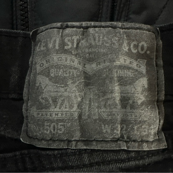 Levi’s 505 Men’s Regular Fit Black Denim 32x34 - Picture 10 of 10